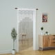 thumbnail image 2 of Cortina de hilo de encaje para puertas, panel de ventana hippie para puerta, divisor de habitación, cortinas de armario de pared (35 × 79 pulgadas/90 × 200 cm, blanco), 2 of 5