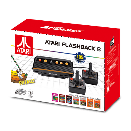 Atari Flashback 8 Classic Retro Console, Black,