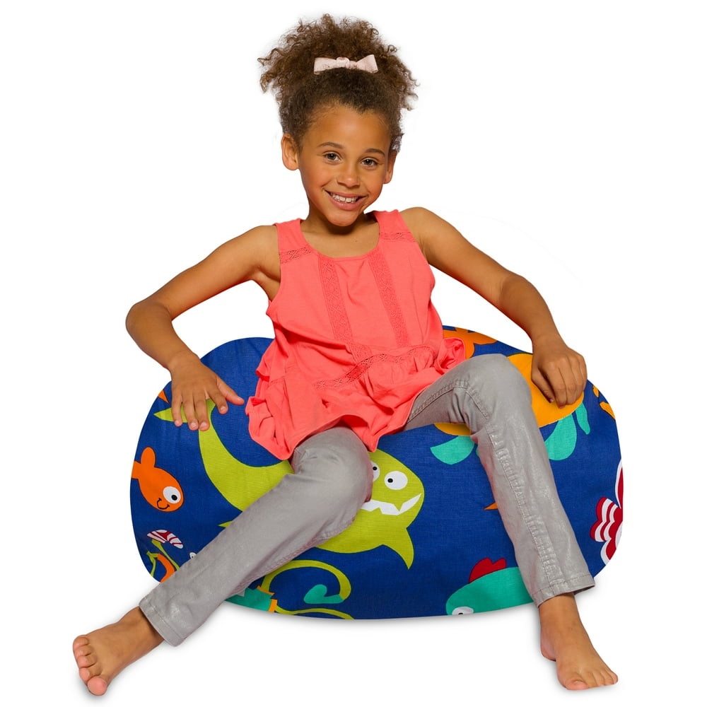 Posh Creations Bean Bag Chair for Kids, Multiple Sizes and Colors
