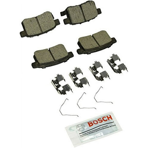 Bosch BC1451 QuietCast Premium Ceramic Disc Brake Pad Set For: Acura TSX; Honda Accord, Rear