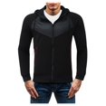 thumbnail image 2 of Vedolay Men's Hoodies 2023 Male Autumn Winter Stylish Oversized T-Shirt Black,XL, 2 of 5
