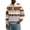 #276-Coffee, variant on Ceisia Men's Vintage Waffle Knit Polo Sweater | Loose Drop-Shoulder Color Block Striped Long Sleeve Pullover Gifts