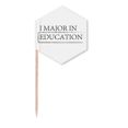 thumbnail image 1 of Quote I Major In Education Toothpick Flags Cupcake Picks Party Celebration, 1 of 3