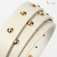thumbnail image 6 of JASGOOD Women Leather Belts Fashion Studded Punk Belt for Holiday Party, 6 of 8