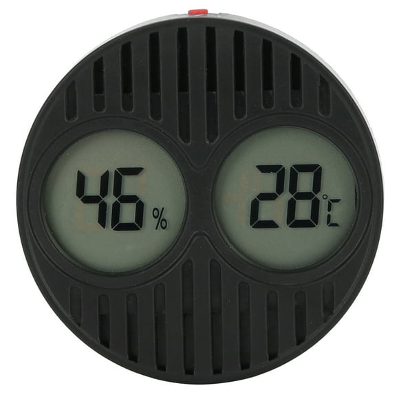 ZOUSSIQI Round Hygrometer Thermometer ℃/℉ Digital Display High Accuracy Cigar Box Humidor Temperature Monitor JU316-134117