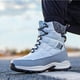 thumbnail image 4 of Botas de tobillo con plataforma para hombre Zapatos cómodos con forro polar Botas de senderismo de caña alta a la moda Likrtyny Tenis De Mujer Tenis De Hombre, 4 of 8