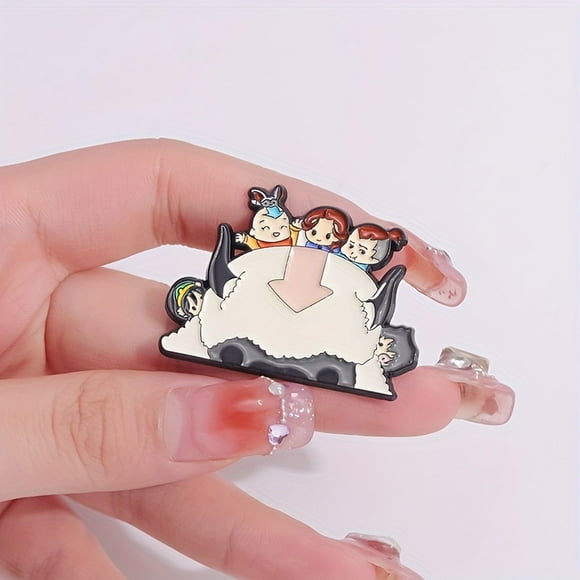 1pc Quirky Cartoon Anime Pin Badge - Eye-Catching Brooch for Backpacks, Coats & Caps - Collectible Fashion Accessory for Enthusiastic Fans - Perfect Gift Idea