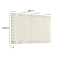 thumbnail image 5 of Pemberly Row Weave Wall-Mount Vegan Leather Twin Headboard in Natural Beige, 5 of 8