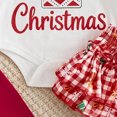 thumbnail image 5 of Enyan My First Christmas Baby Girl Outfit Newborn Infant Girl Long Sleeve Top Tutu Dress Headband and Socks 4PCS Clothes Set, 5 of 9