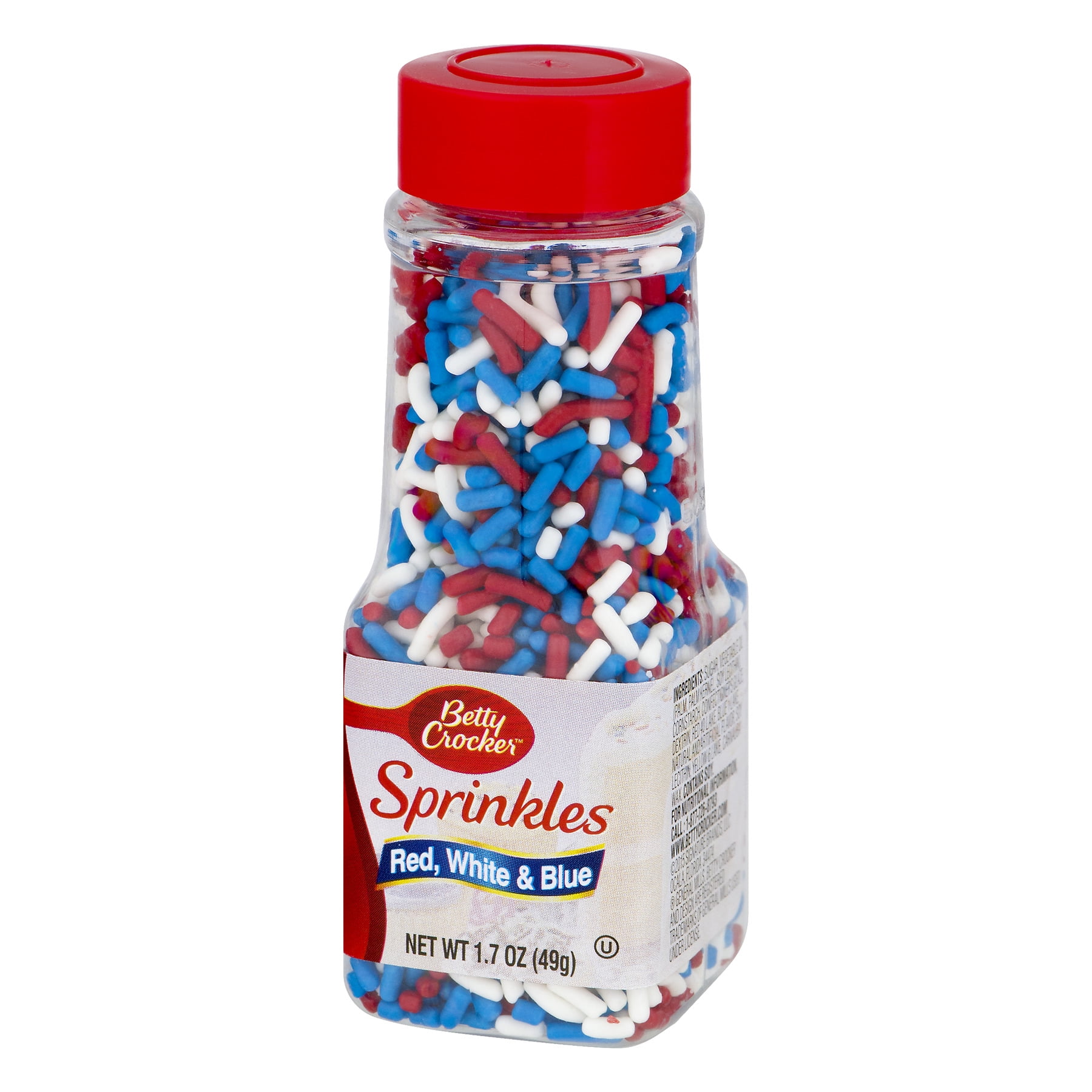 Betty Crocker Sprinkles 1.75oz-Red, White & Blue