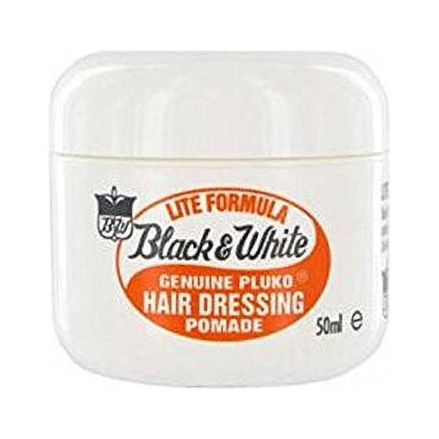 Producto: Pomada para el cabello genuina en negro y blanco fórmula lite 50