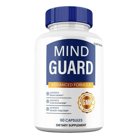 Mind Guard Capsules, Maximum Strength All Natural Focus and Clarity, MindGuard Supplement for Brain Health & Cognitive Support (1 Pack)