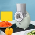 thumbnail image 4 of Electric Vegetable Shredder, Portable Rechargeable with 3 Blades Cheese Grater for Chopping and Shredding, Safety Lock for Kitchen Use, 4 of 7