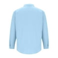thumbnail image 6 of BXINGOHAI Mens Button Up Shirts Long Sleeve Button Down Shirts Work Shirts for Men Today Sales Light Blue,L, 6 of 6