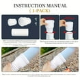 thumbnail image 5 of XHSGX Flexible Plastic Drain Extension Pipe with Rotating Connector - Heavy-Duty Corrosion-Resistant PE Inner & PVCLikeOuterExpandable/Retractable Hose for Yard, Garden, Home Drainage - Residential, 5 of 6