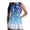Blue Snowflake, variant on Yuyamidu Halloween Sleeveless Golf Shirts for Women 1/4 Zip Tank Tops Bow Skeleton Tennis Shirts Regular Fit for All Body Types, Suitable for Golf Training, Halloween Daily Outdoor Sports Wear