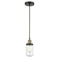 thumbnail image 4 of Innovations Lighting  Dover - 1 Light 5" Cord Hung Mini Pendant Black Antique Brass/Seedy, 4 of 5