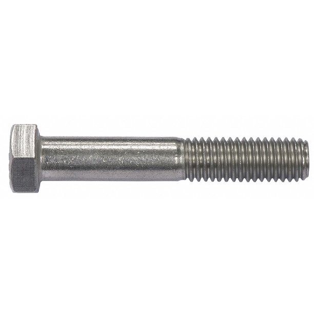 3" Stainless Steel Hex Head Cap Screw, 316, 7/8"9 Dia/Thread Size, 1