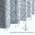 thumbnail image 6 of Math Equations Grid Notes Pattern Shower Curtain 36"x72" ,Bathroom Decorative Shower Curtains Set with 12 Hooks,Modern Waterproof Washable Shower Curtain, 6 of 6