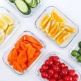 thumbnail image 2 of Recipientes de vidrio para preparación de comidas M MCIRCO, 650 ml, paquete de 10 con tapas, 2 of 7