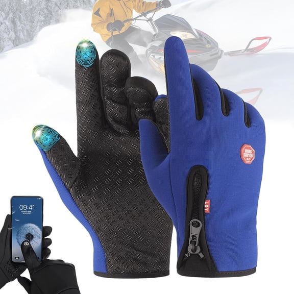 Bomaze Winter Gloves, Ultimate Waterproof & Windproof Thermal Non-Slip Gloves, Thermal Touch Screen Windproof Gloves