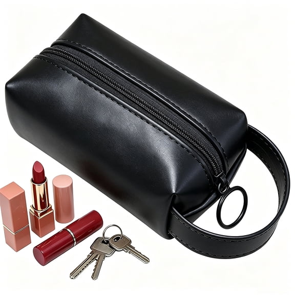 Small Makeup Bag for Purse, Mini Portable Cosmetic & Travel Organizer Pouches