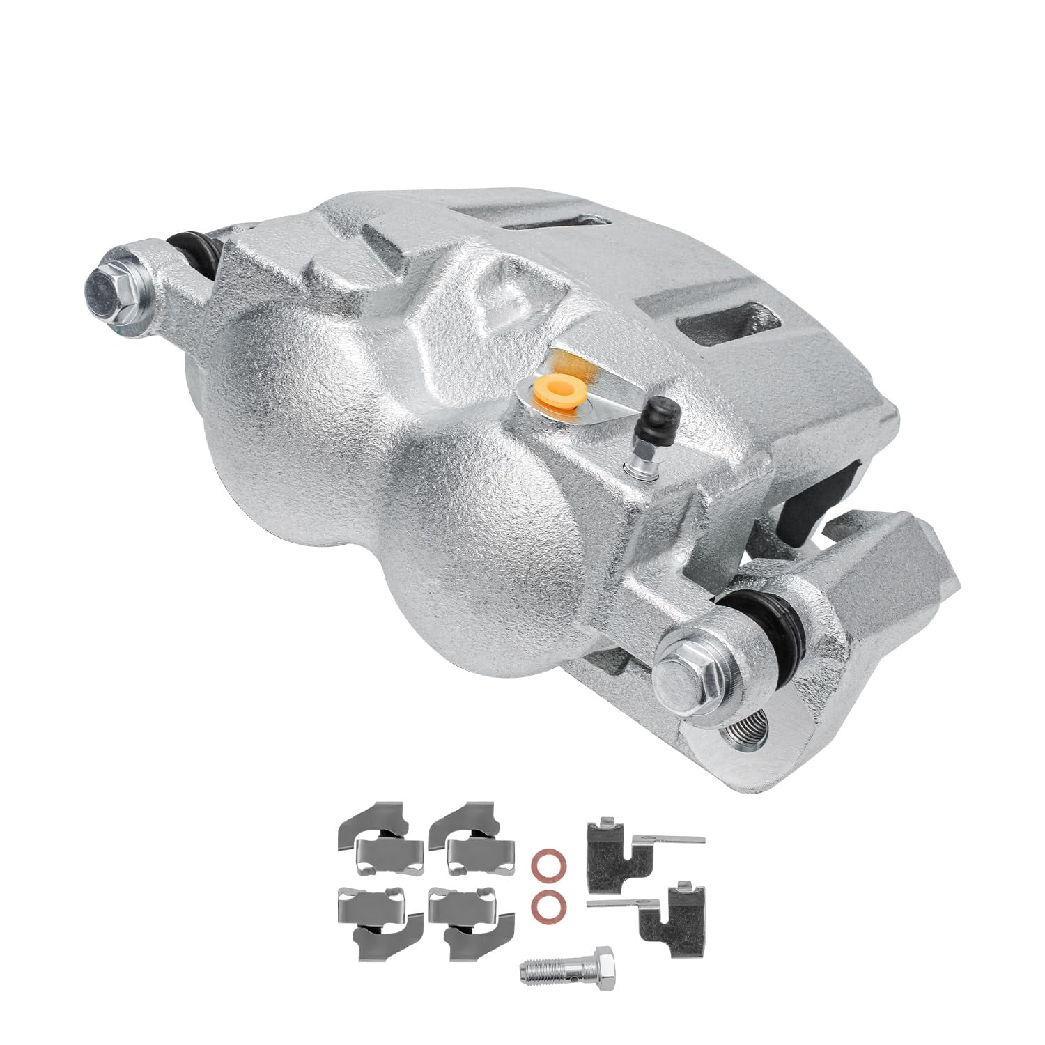 Detroit Axle - Front Disc Brake Calipers w/Bracket Replacement for Ford F-250 F-350 Super Duty Fits select: 2005-2012 FORD F250 SUPER DUTY, 2006-2008 FORD F350 SRW SUPER DUTY