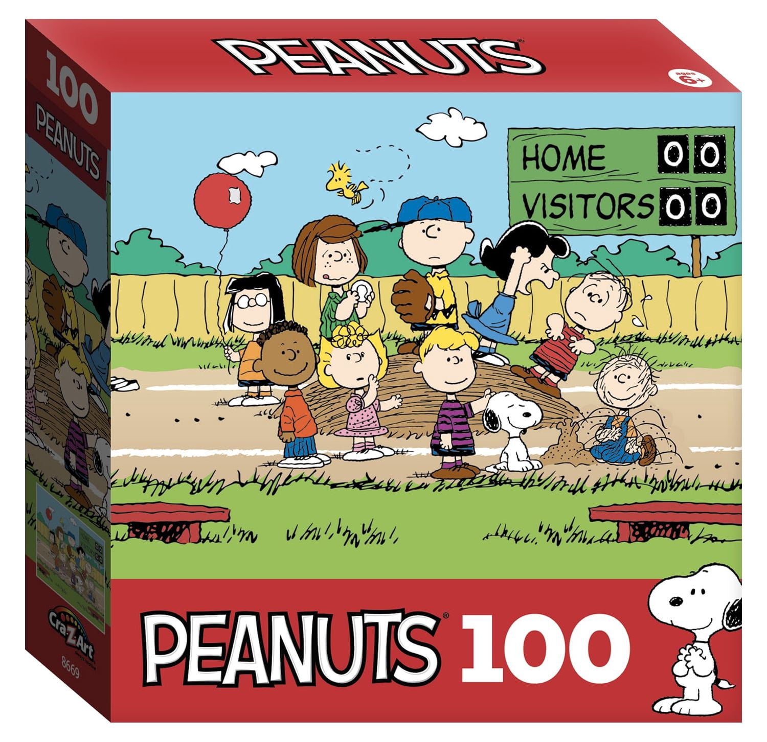 Peanuts 100 Piece Jigsaw Puzzle - Baseball