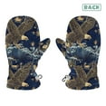 thumbnail image 2 of Eagle Clawing Waves Cold Weather Mittens Cozy Gloves with Adjustable Fit Perfect for Outdoor Fun, 2 of 7