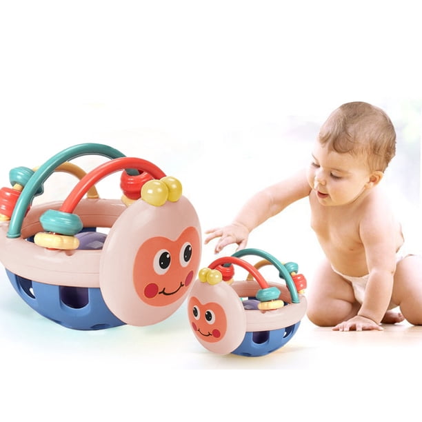 Pelota de agarre manual de goma suave para niños | Juguete sensorial masticable | Desarrollo de la motricidad fina | Juguete educativo táctil texturizado | Alivia el estrés al apretarlo y estira