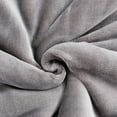 thumbnail image 3 of Sherpa Fleece Throw Blankets for Winter Super Soft Flannel Wool Like Reversible Velvet Plush Couch Blanket Lightweight(Silver Grey Throw Size 50"x60"), 3 of 7