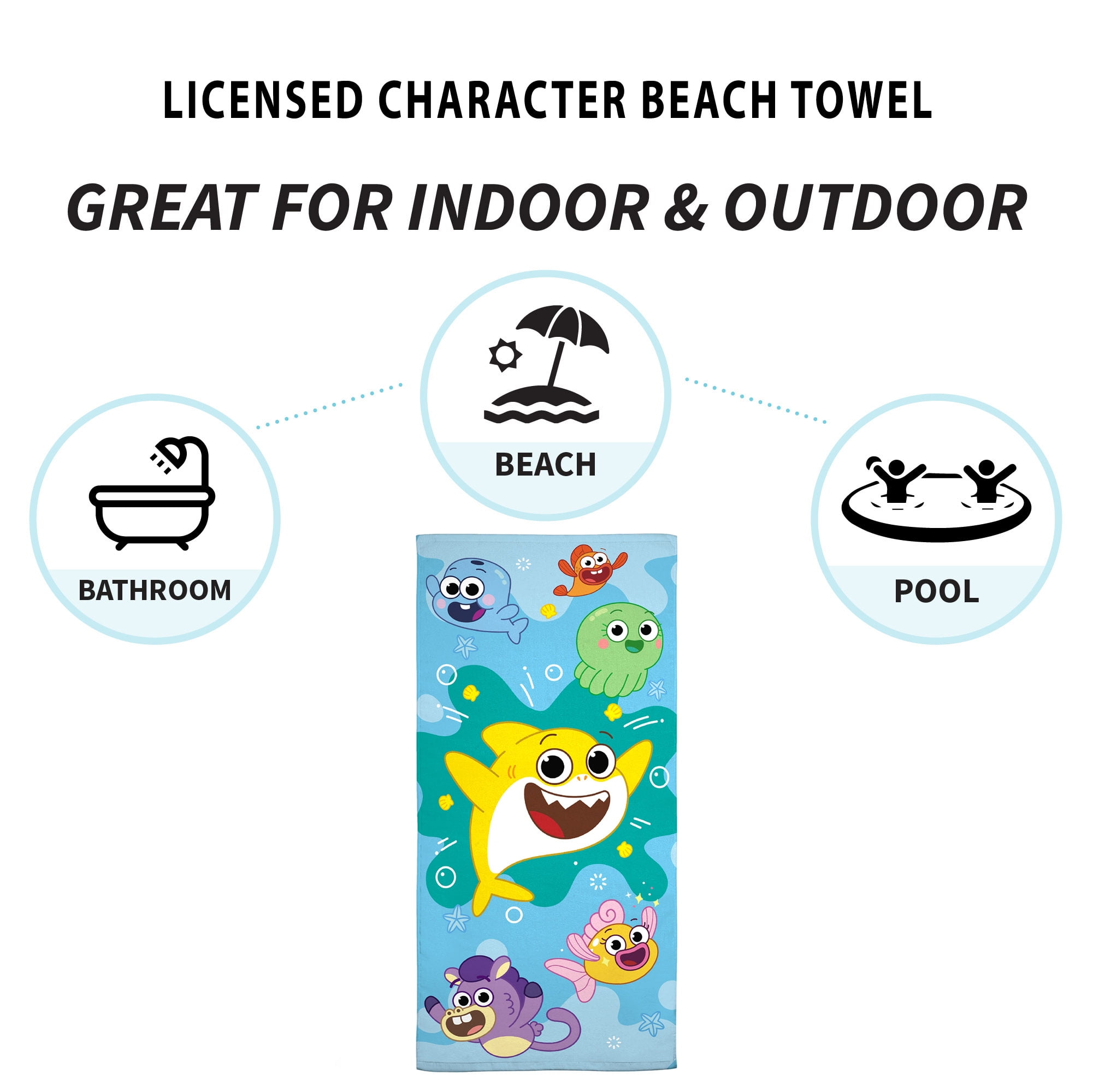 Loft Bath | Loftex Youth Beach Towels, 2 Pack, Unicorn Color, B11, Nwt | Color: Green/Orange | Size: Os | Cathysieracki's Closet