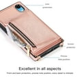 thumbnail image 2 of Dteck Crossbag Case For iPhone XR, Premium PU Leather Wallet Case Credit Card Holder Stand Cover, Rosegold, 2 of 9