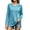 Long Sleeve#Blue, variant on Auralook Womens Color‑Block Raglan Long Sleeve V Neck Basic Tshirts Casual Fall Base Tops Outfit Everyday Loose Fit Tee