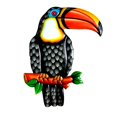thumbnail image 5 of sunsanly Metal Toucan Wall Decoration Home Office Living Room Indoor Outdoor Wall Art Big Mouth Bird Hanging Ornament Pendant Iron Craft, 5 of 8