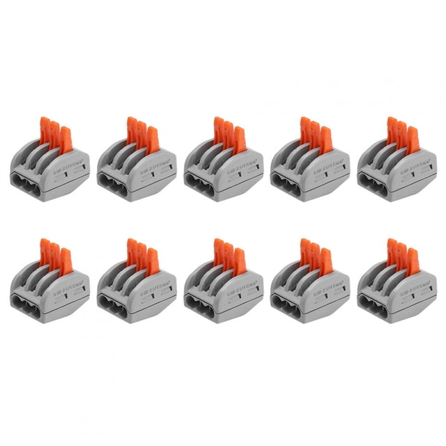 Bloque de terminales de 10 piezas ANGGREK conector de Terminal de bloque de Alambre de goma aislado Reutilizable para Barco Marino