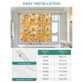 thumbnail image 6 of Fall Pumpkins Tie Up Curtains for Windows 63 Inch Length Balloon Curtains Kitchen Adjustable Balloon Window Shade Thanksgiving Autumn Flowers Country Birds Tie Up Bathroom Curtain Window 42"x63", 6 of 6