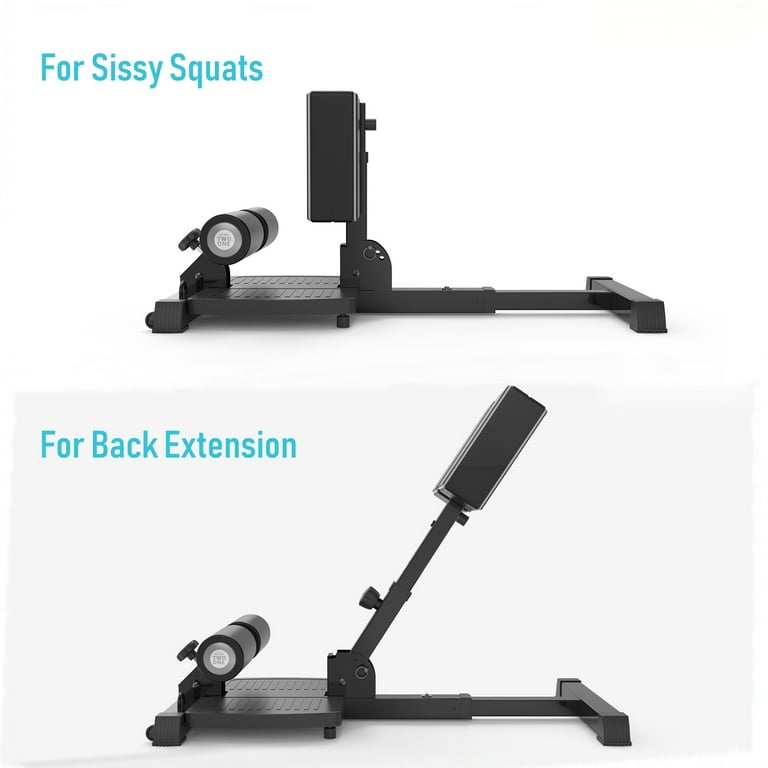 Folding Multi function Deep Sissy Squat Bench Gym Home Aerobic Exercise Fitness Workout GM8300 Black New Walmart