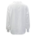thumbnail image 4 of IROINNID Polyester Long Sleeve T Shirt for Women Casual Lace Up Pocket Shirt Round Neck Top/Shirt,White, 4 of 4