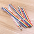 thumbnail image 1 of BESTYASH Bretelles Réglables Nœud Papillon avec Clips pour Enfants Garçons Filles en Polyester Multicolore Design Rayé Rétro Yback s'Adapte Confortablement, 1 of 3