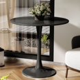 thumbnail image 6 of Tcbosik 31.5 inch Small Round Dining Table for 2-4 People, Modern Minimalist MDF Kitchen Table w/ Metal Pedestal Base, for Living Room, Restaurant, Office, Cafe, Black, 6 of 7