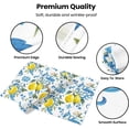 thumbnail image 3 of Lemon Placemats Set of 4 Summer Floral Place Mats Washable Linen Blue Placemat for Kitchen Dining Table Home Party Decor 18x12 Inches, 3 of 6