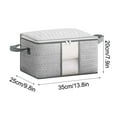thumbnail image 3 of SHIMELE Folding Storage Box Large Capacity Organizer with Zipper Window, Non-Woven Fabric Clothing and Blanket Storage for Closet and Bedroom, 3 of 3