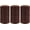 Brown, variant on Polyester Thread 110 Yards Each Spool for Hair Extensions 3 Rolls Hair Weave Sewing Threads for Hand Sewing, Hair Extensions, Making Wigs DIY (3 Thread, Brown)