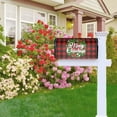thumbnail image 4 of Merry Christmas Mailbox Covers Magnetic Standard Size 18 X 21 Winter Xmas Wreath Red Buffalo Plaid Mailbox Cover Holiday Decorations Mailbox Wrap Post Letter Box Cover Decor for Home Outdoor Garden, 4 of 6