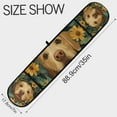 thumbnail image 3 of Yayeee Double Oven Mitt Kitchen Heat Resistant Baking 35" x7" Quilted Glove, Flowers and Dog, 3 of 6