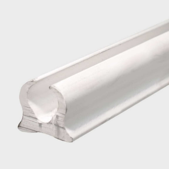 Taco Metal Boat Flex Track V25-9720 | 5/8 x 5/8 Inch Rigid White (20 FT)