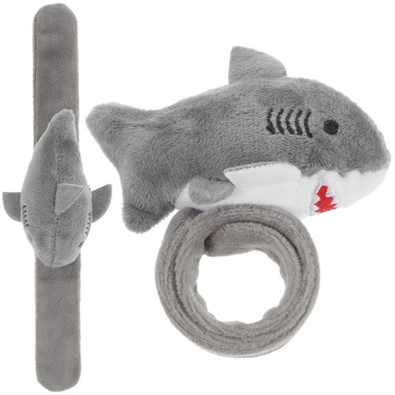 Masteelf  2 Pcs Plush Animals Toys for Slap Circle Baby Stuffed Shark Band