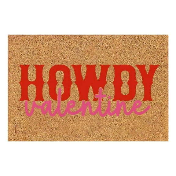Clearance Under $5!Yyuenw Valentine's Day Decoration Door Mat Durable Welcome Mat with Non-Slip Backing, Perfect for Front Door and Entryway - Outdoor/Indoor - Vaccinated 16×24 inches