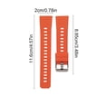 thumbnail image 2 of Lunxisen 2 Pcs Quick Release Silicone Watch Band Replacement Strap for Daily Wear Comfortable Durable Sport Fitness Activity Accessory(20mm), 2 of 7